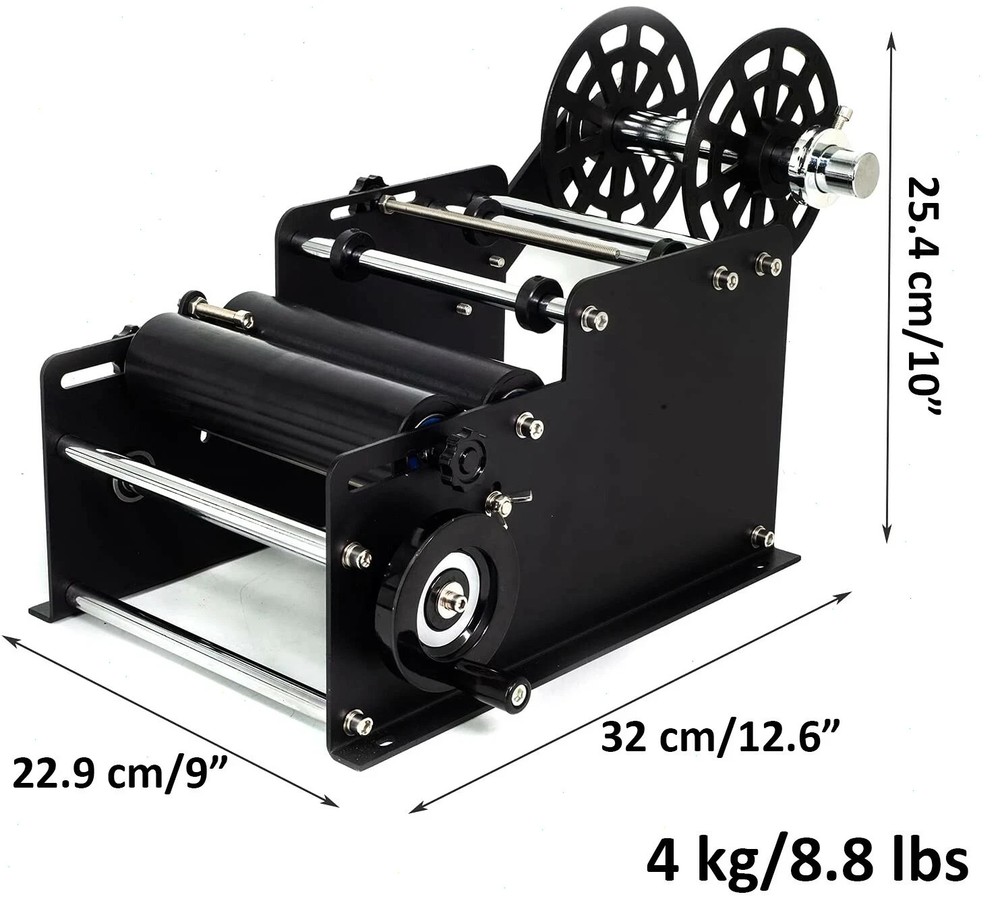 MT30 Manual Labeling Machine Ideal for Round Bottles Precise Label Application