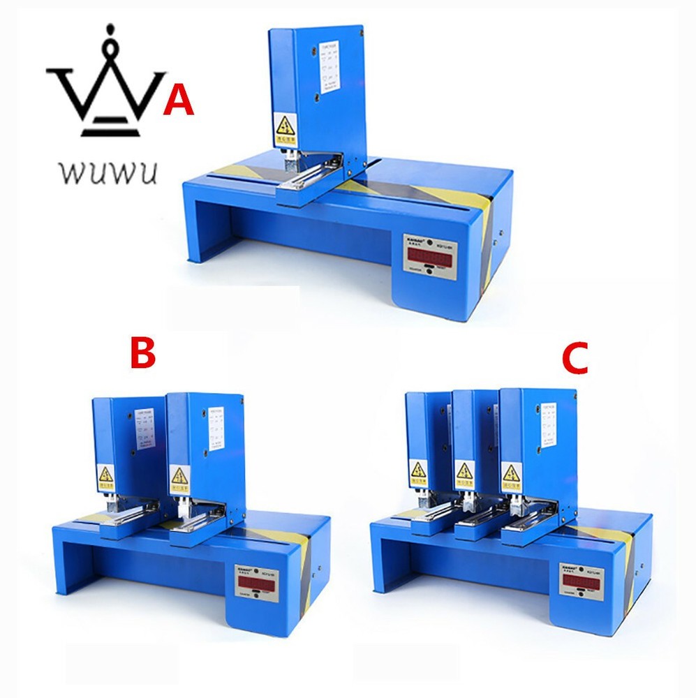 220V Pneumatic Binding Machine Electric Automatic Stapler Paper Binder + Counter