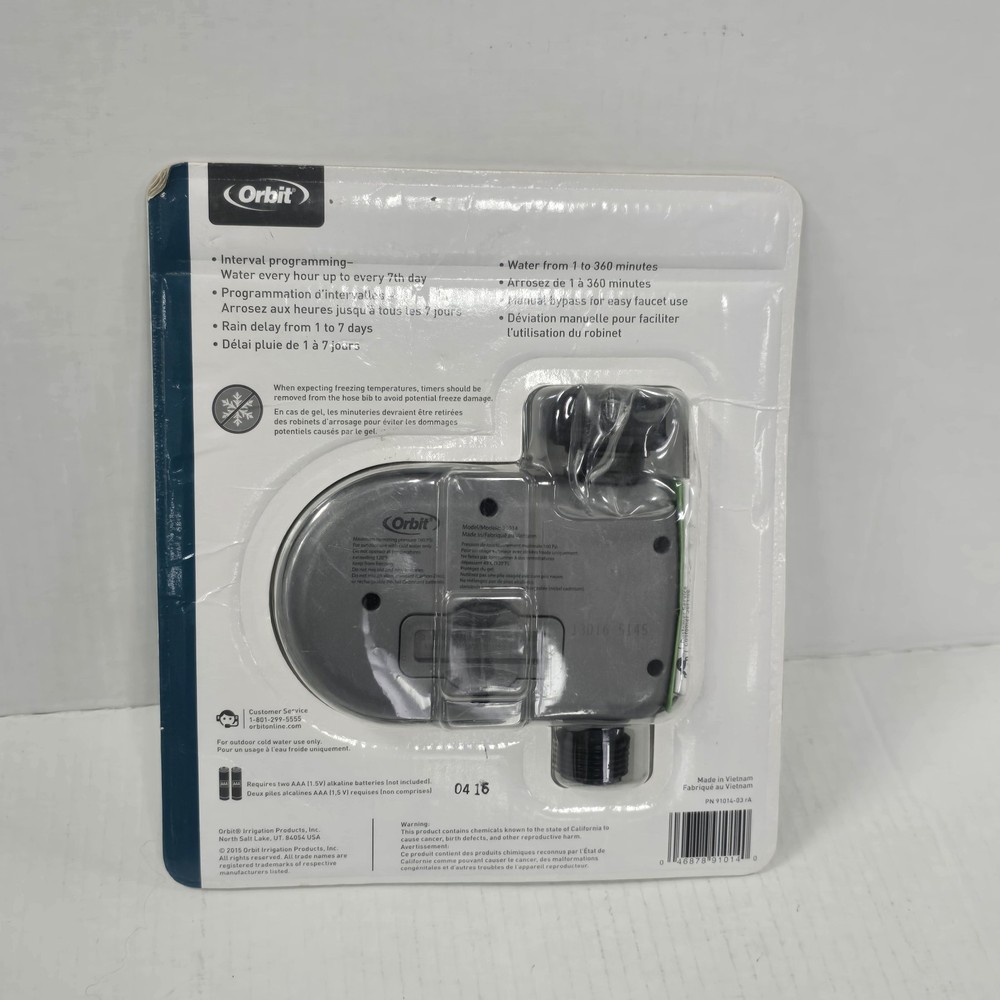 Orbit 91014 One-Outlet Hose Faucet Electronic Programmable Timer - Tested - EUC