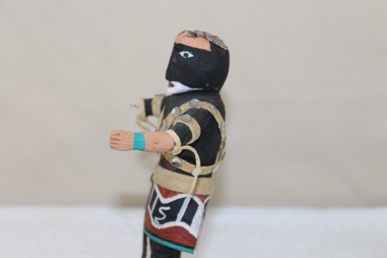 Vintage Hopi Pueblo 7.25" Kachina Doll "Snake Dancer" Signed with Losses