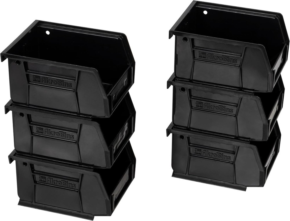 30210 AkroBins Plastic Storage Bins, Space-Saving Stackable Bins for Garage, ...