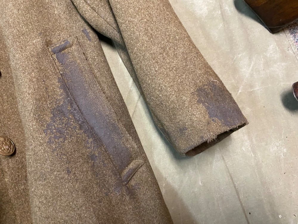 ORIGINAL WWII US ARMY WINTER M1938 "CUT DOWN" OVERCOAT COAT- MEDIUM/LARGE 42R