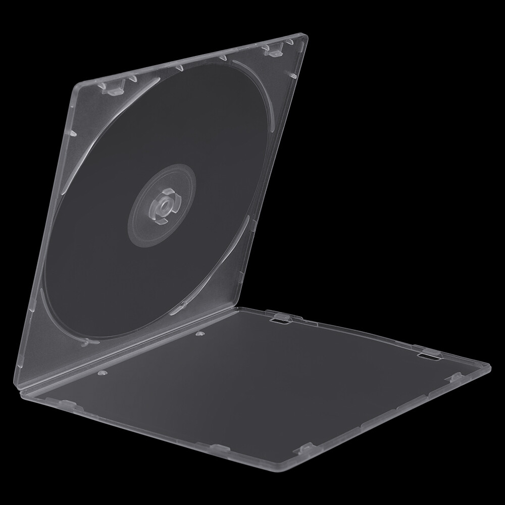 10 Pack 5.2mm CD Case Slim Single Super Clear PP Plastic DVD Disc Storage Cover