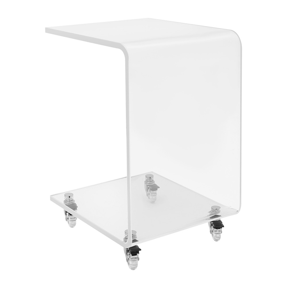 C-Shaped Side Table, Acrylic End Table, Couch Side Table US