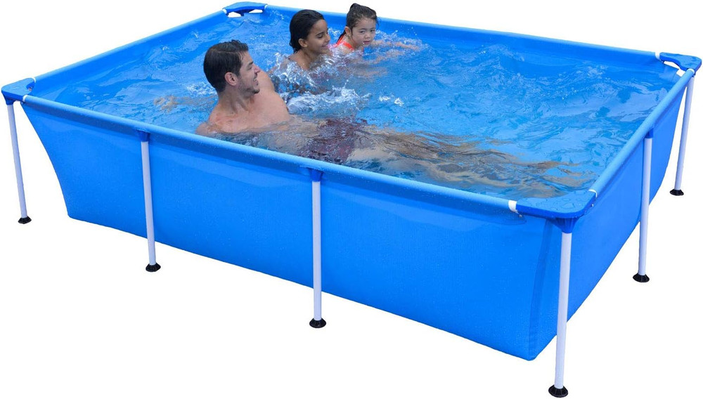 Rectangular Removable Swimming Pool 258 X 179 X 55 Cm