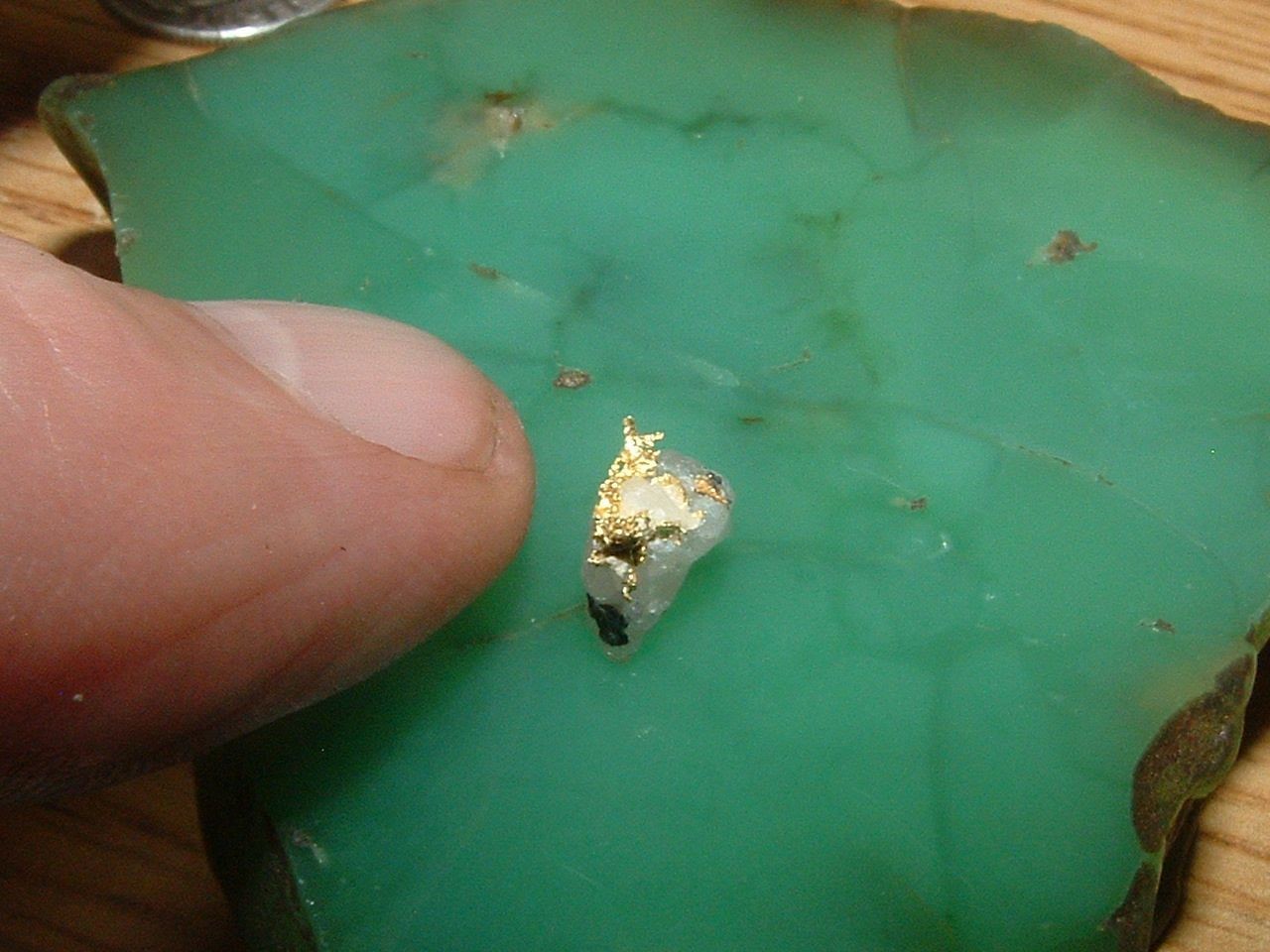 GOLD MATRIX SPECIMEN .47 GRAM CALIFORNIA GOLD IN QUARTZ