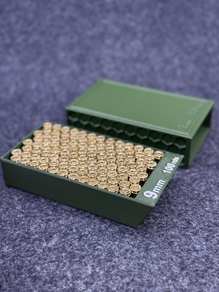 SlideCan 2.0, 9mm stackable .30 cal ammo can storage system