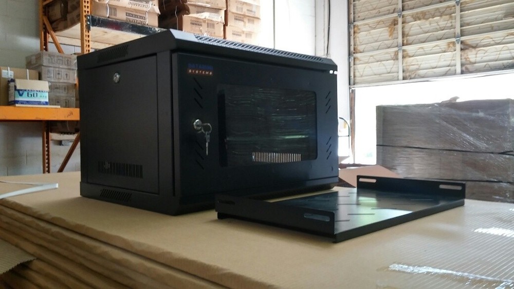 NETWORK RACK-9U, WALL MOUNT, WITH FAN &  INSIDE TRAY ( COMPLETE KIT)
