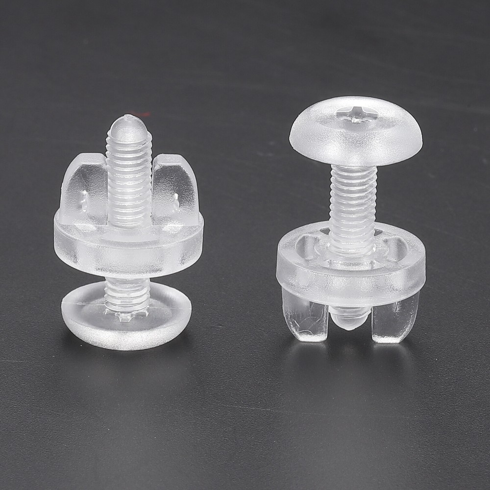 22mm Chicago Screws,10 Sets Plastic Binding Post Chicago Screw Rivets Post,Clear