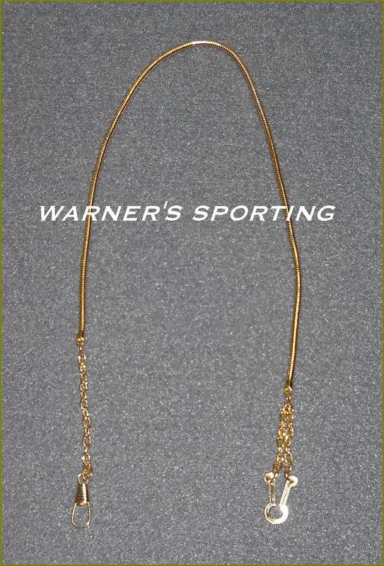 WARNER WHISTLE SNAKE CHAIN BUTTON HOOK GOLD 20” UNIFORM