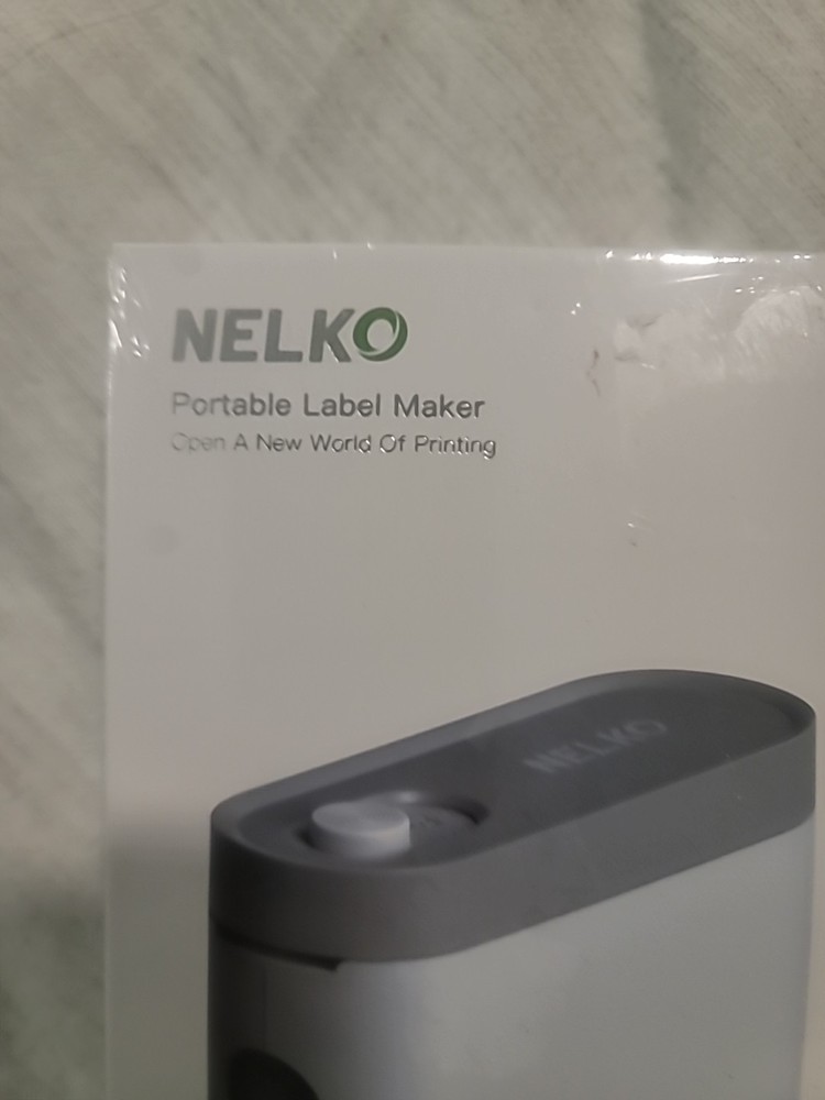 NELKO Label Maker Machine P21 Portable Bluetooth Label Printer New Sealed Clean