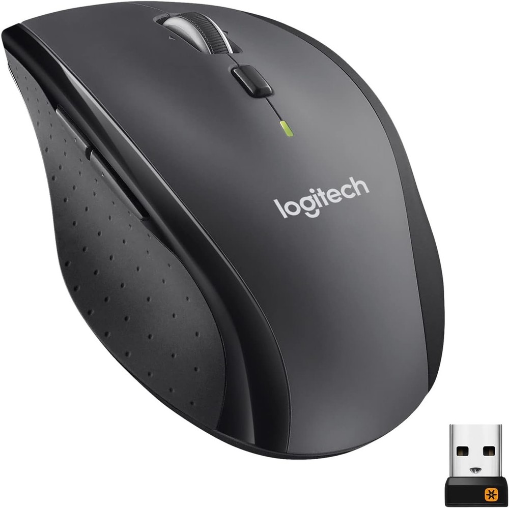 Logitech M705 Marathon Wireless Mouse, Gaming Mouse 2.4GHz Wireless PC Mac Black