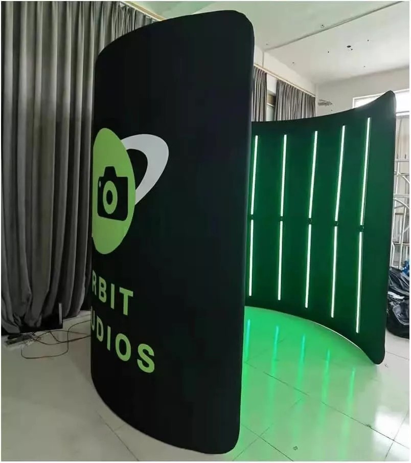 10'W x 8'H 360 Photo Booth Backdrop Frame LED Backdrop Enclosure For Studio