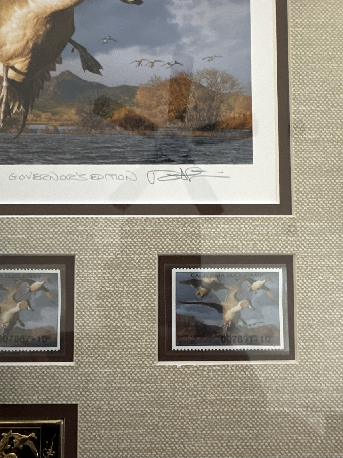 1997 California Duck Stamp Pete Wilson Governor's Edition 77/350