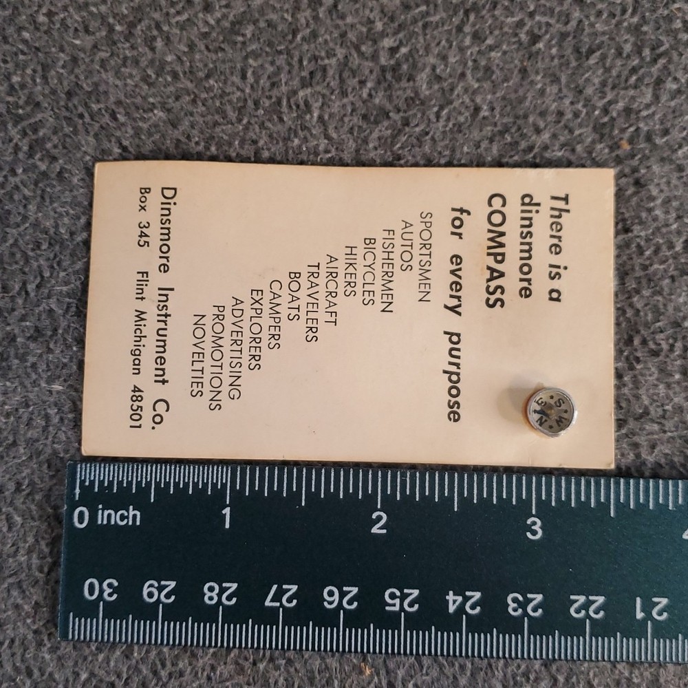 vintage Dinsmore miniature compass
