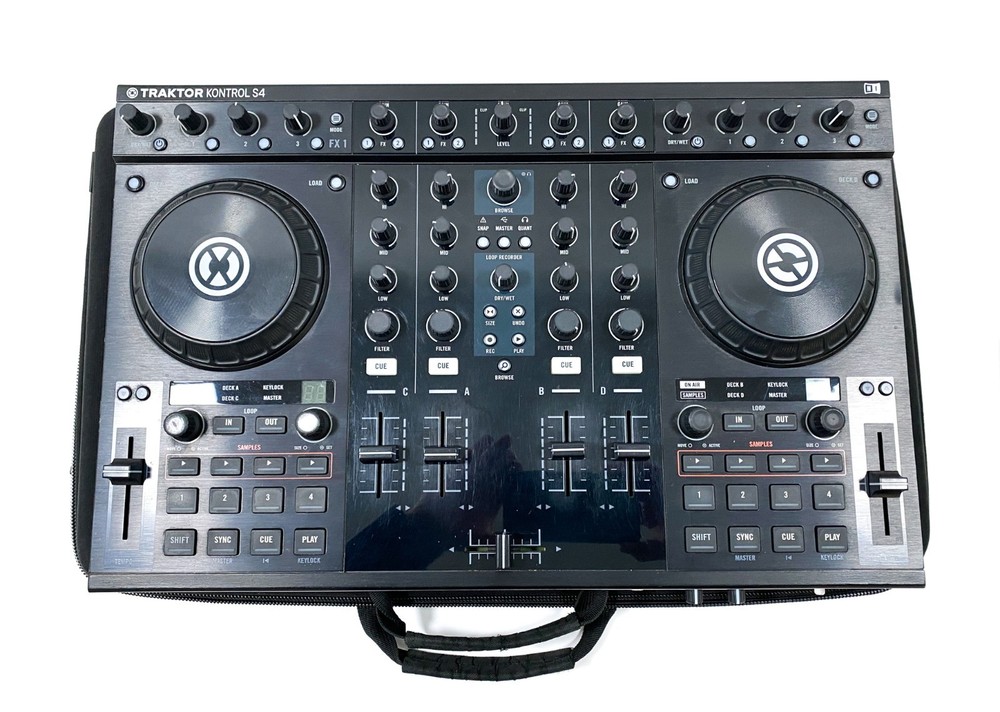 Native Instruments Traktor Kontrol TS4 MK1 DJ Controller w/AC Adapter & PC Cable