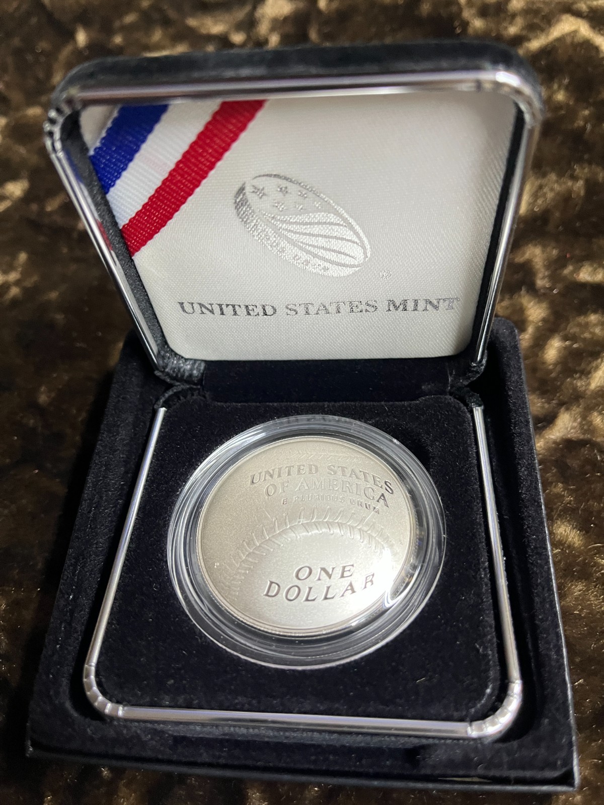 2014-P Baseball Hall of Fame Commemorative Proof Silver Dollar US Mint Box COA