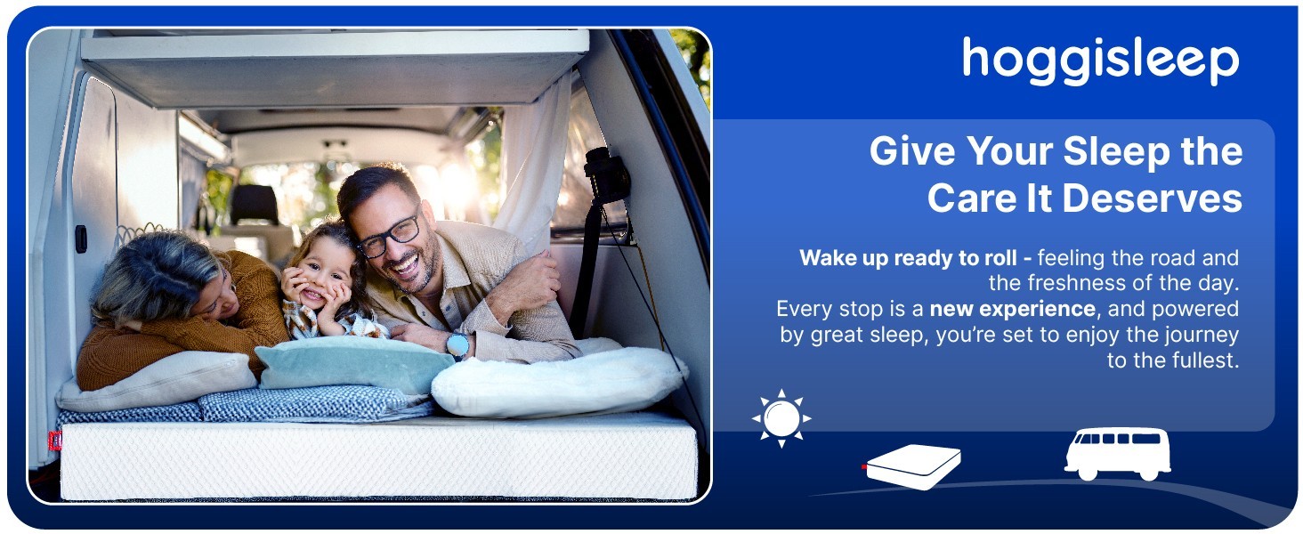 Short Queen, 10 Inch RV Mattress 60x74, High-Quality Memory Foam, hoggisleep NEW