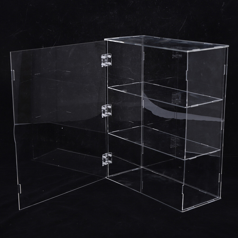 3-Tier Acrylic Display Shelf, High Transparency and Smooth Edges