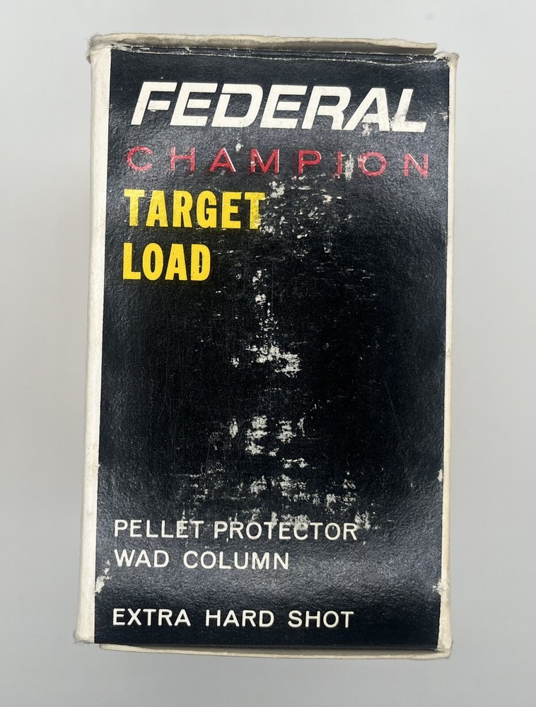 FEDERAL 12 GAUGE CHAMPION TARGET LOAD EMPTY AMMO BOX
