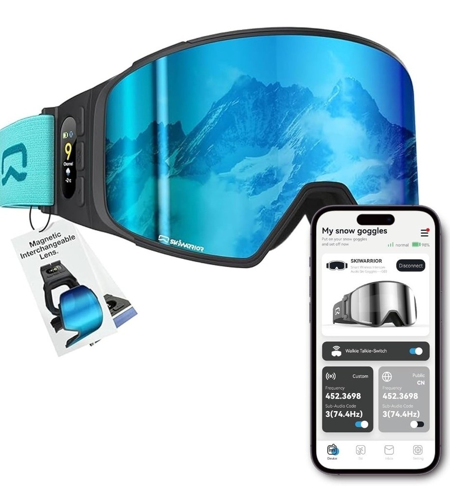 New Multifunctional Smart Bluetooth Ski Goggles, See Description Below