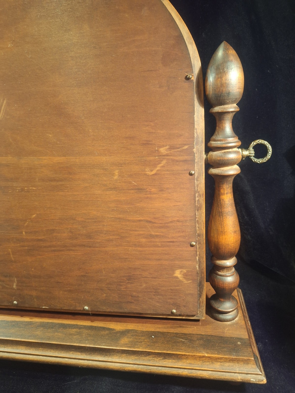 Antique Wood Tabletop Vanity Dressing Table Swivel Mirror by Schulze & Van Stee