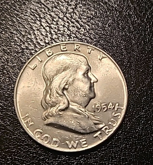 1954 D BU UNC FRANKLIN HALF DOLLAR
