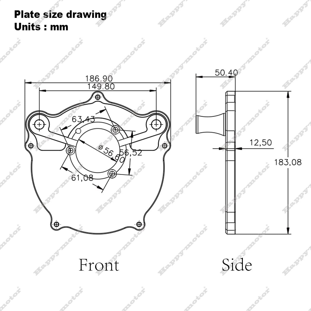 Spike Ops Black Air Intake Filter For Harley Softail FLSTNI FXST Slim FLS 00-15