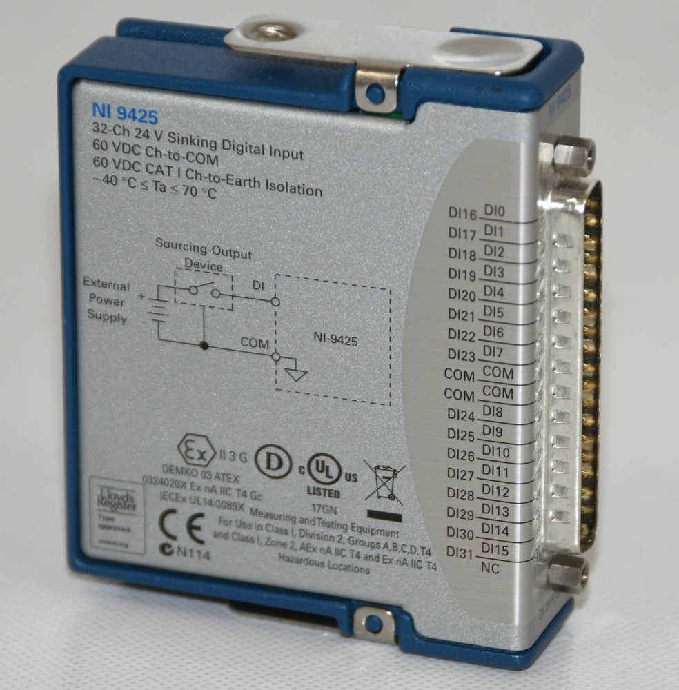 New National Instruments NI 9425  V SInking Digital Input Module USA Model