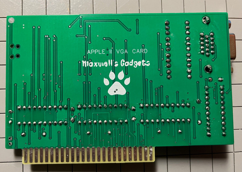 APPLE IIe VGA Graphics Card Sharp Graphics! Fully Built and Programmed