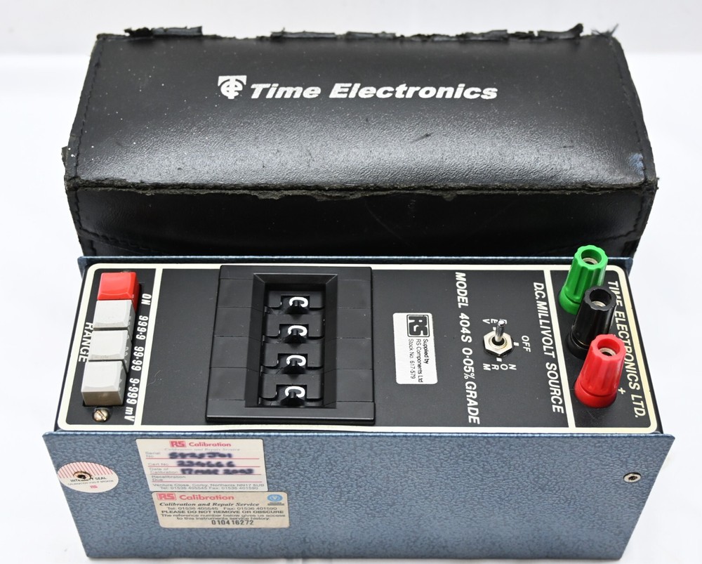 Time Electronics 404S DC Millivolt Source Multi Function Calibrator With Case