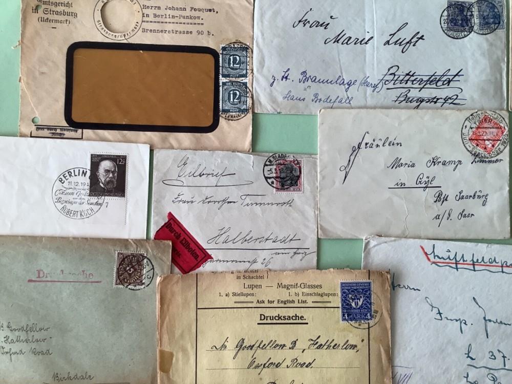 Germany vintage postal covers 15 items Ref A1832