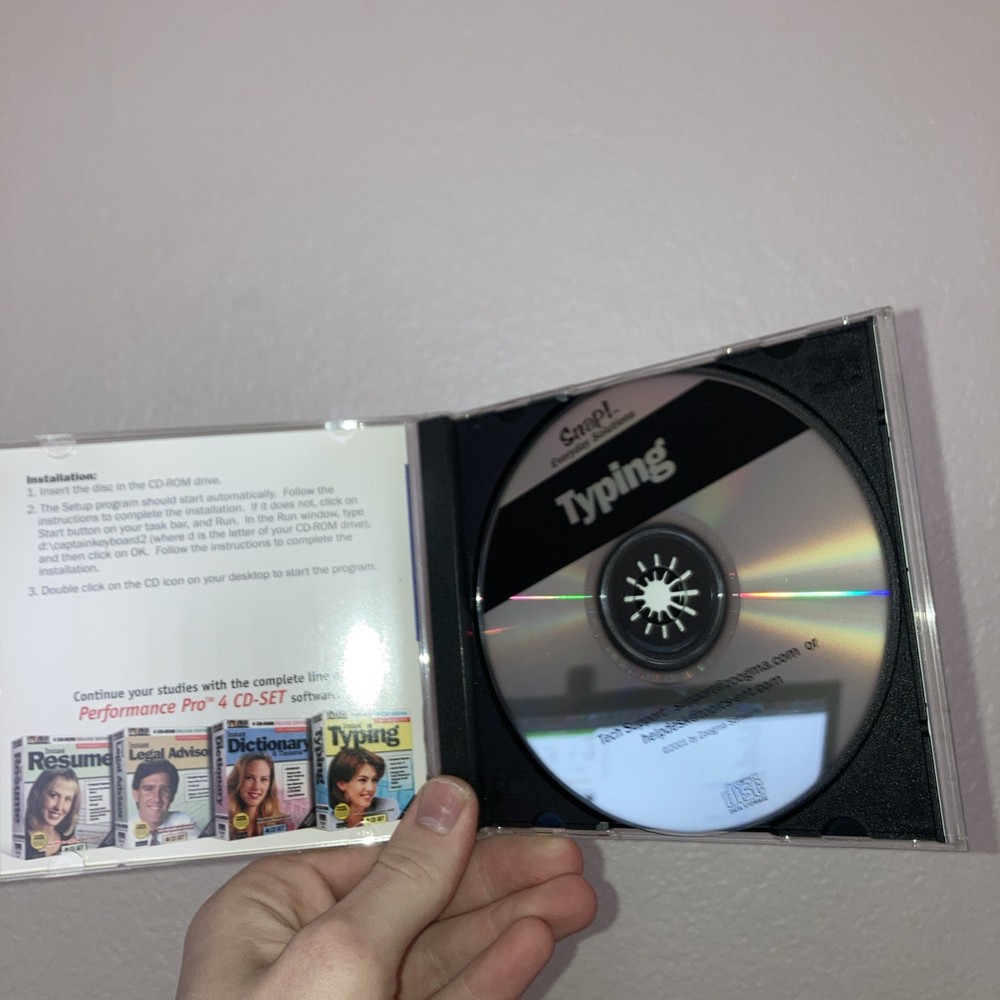 Topics Snap! Typing Tutor Keyboard Software PC 95 98 ME NT 2000 XP CD-ROM Snap