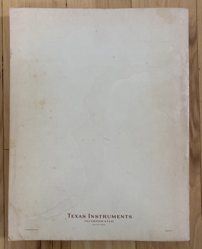Personal Programming TI-58C 58C/59 Owner's Manual Texas Instruments Calculator