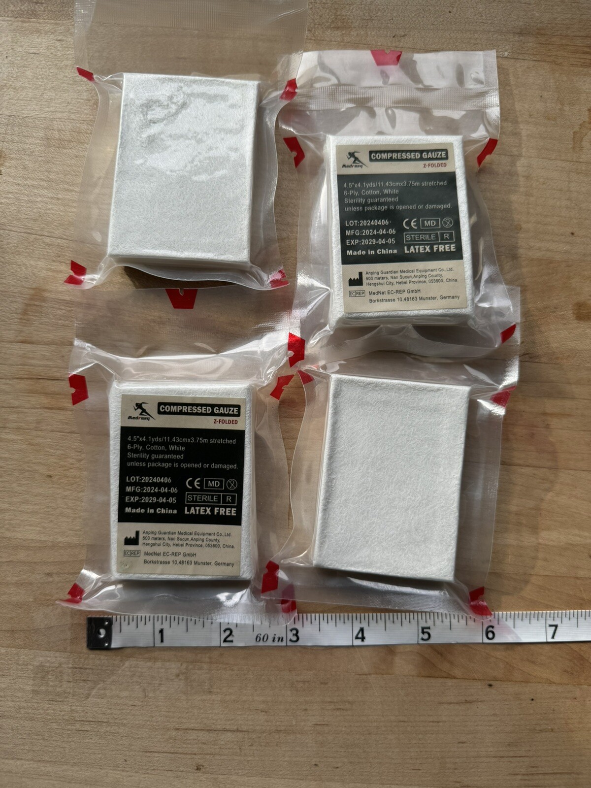 4-Pack- Compressed Gauze (Exp. 2029)