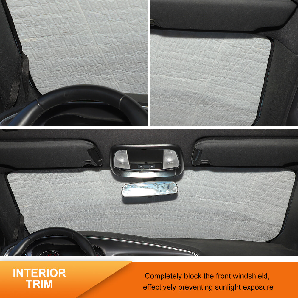 Foldable Windshield Sunshade UV Ray Reflector Visor Protector for Dodge Charger