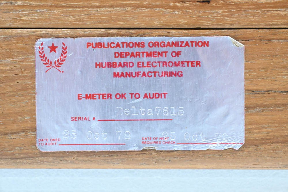 Scientology American Mark Mk V E-Meter Hubbard Electrometer