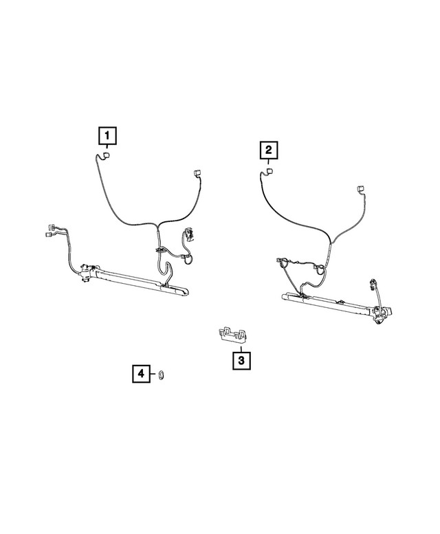 Genuine Mopar Wire Harness Bracket Right 68095873AA