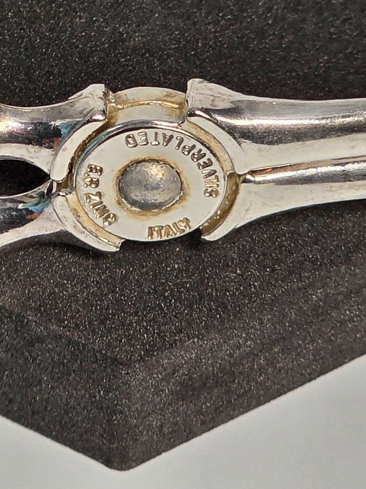 Serving Tongs Buffet/Salad Silver Platted EP Zing Kings Pattern 10.5 inch