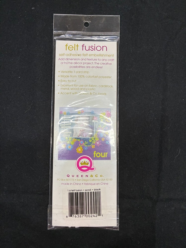 ASSORTED BLACK FELT ACCENTS