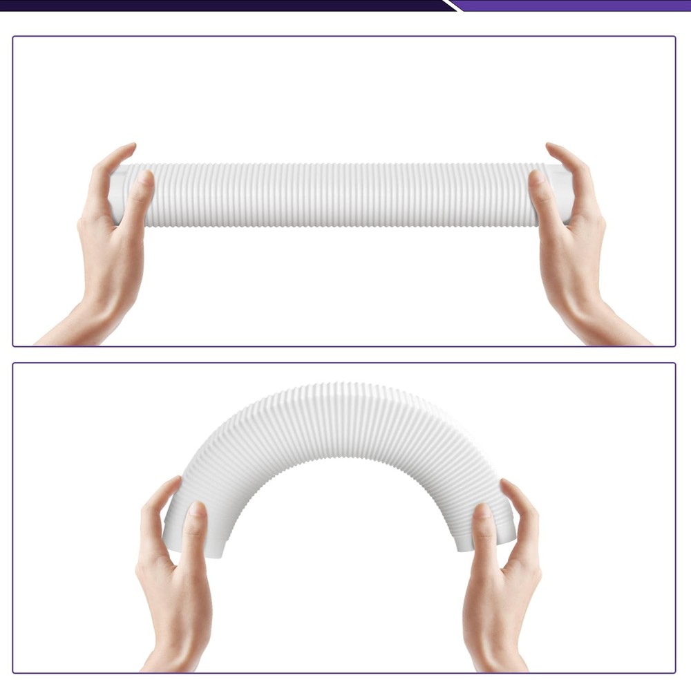 Mini-Split Line Set Cover Accesories: 4" 1.9 Ft Flexible Duct for Mini Split ...