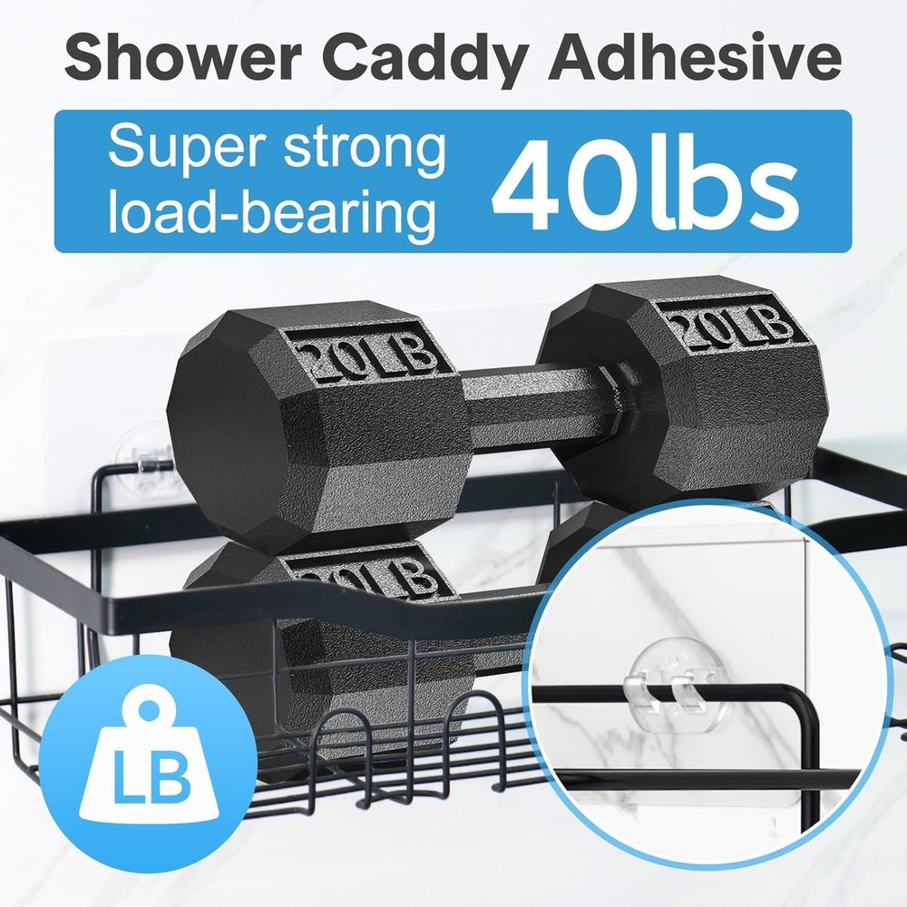 14 Transparent Adhesive Hooks - Durable, Waterproof, No Drill Storage Solution