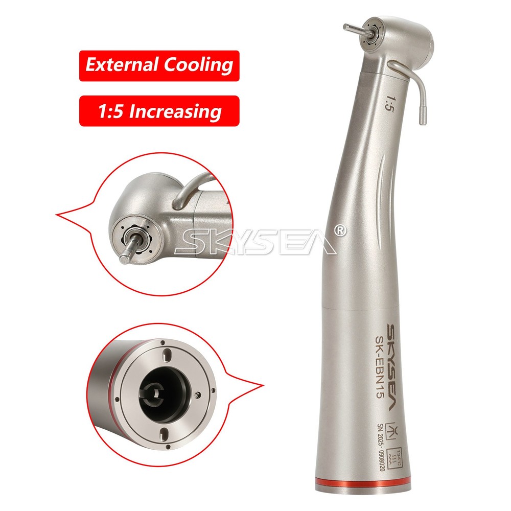 Dental Electric 1:5 Contra Angle Increasing Handpiece External Cooling E-type dk