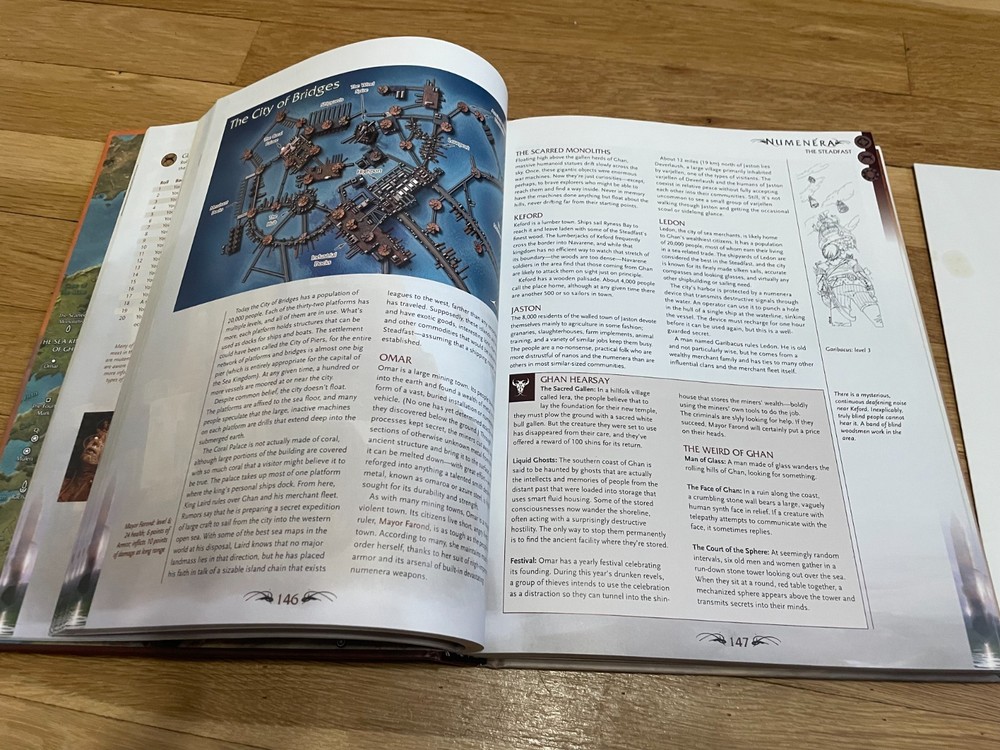 Numenera Core Rulebook w/map