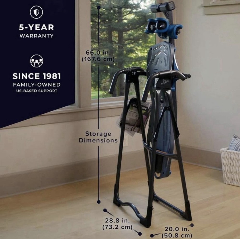 Teeter FitSpine X2 Inversion Table, Decompression Surface for Full-Body Stretch,