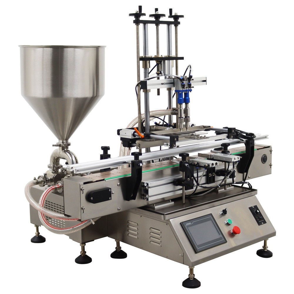 10-100ml Desktop Automatic Double Head Paste Filling Machine W/Control Display