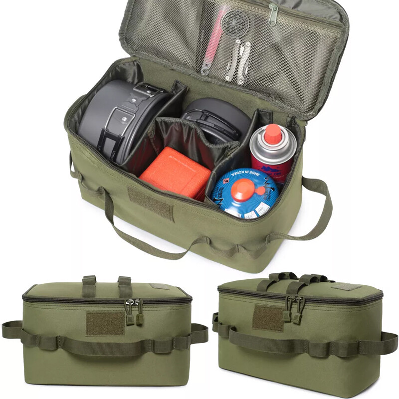Camping Storage Bag Outdoor Picnic Cooking Utensil Organizer Portable Case