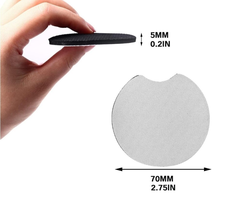 W.A.S.P. Car Coasters & Charm Custom Made