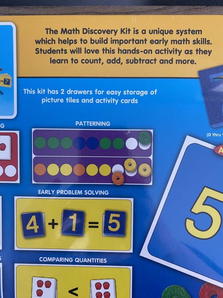 Lauri Early Learning Math Discovery Kit Count Add Subtract Compare Patterns NEW