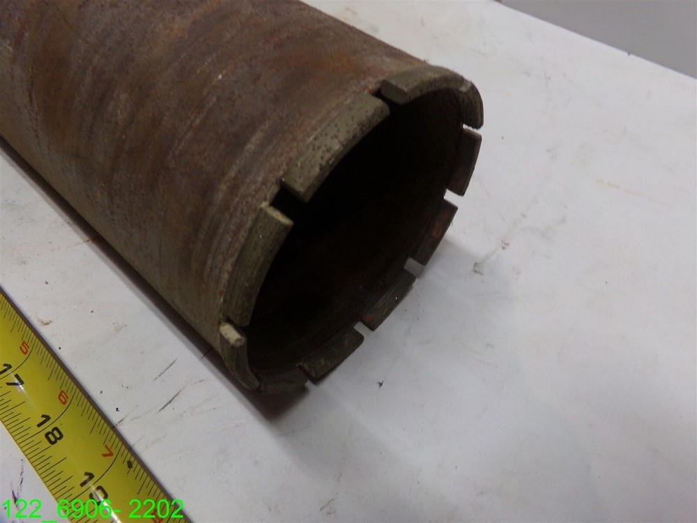 4" DIA. CORE DRILL BIT 16-1/2" LONG, 1-1/4" THREAD
